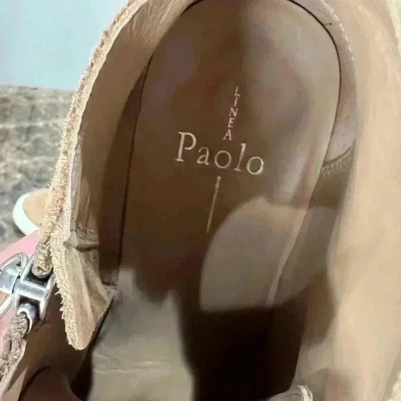 Linea Paolo - Anna - Low Heel Designer Platform Wedge Sneaker- Tan Suede SZ 7.5 - Picture 7 of 9